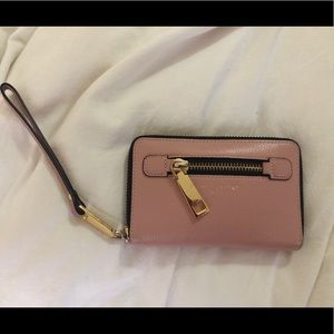Marc Jacobs Leather Rose Texture Wristlet - used